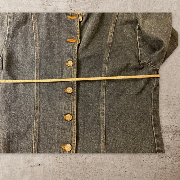 ** Gordon James Vintage Studded Embroidered Velvet Collar Jacket - Picture 3 of 12